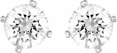 swarovski orecchini attract pear cristallo bianco rodiati