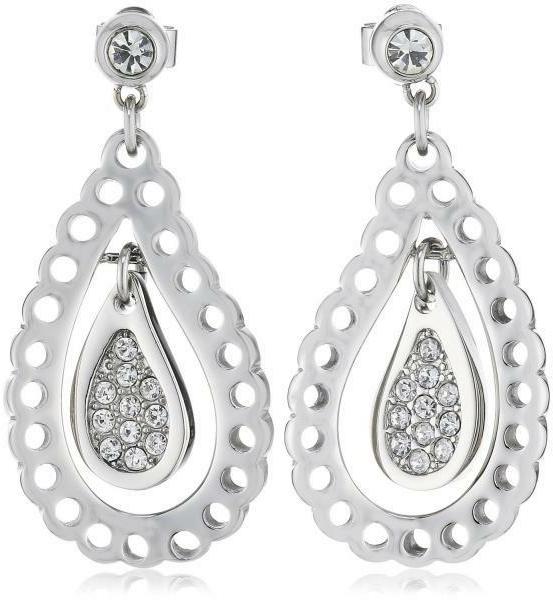 syw06 goccia orecchini donna acciaio pietre listino