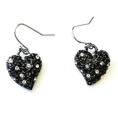 ube81173 paio orecchini pendenti donna colore nero