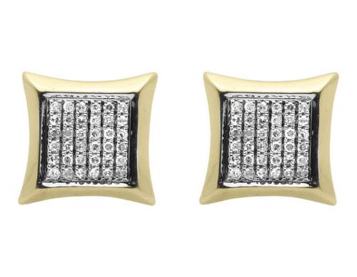 uomo donna 10k oro giallo rotondo pave