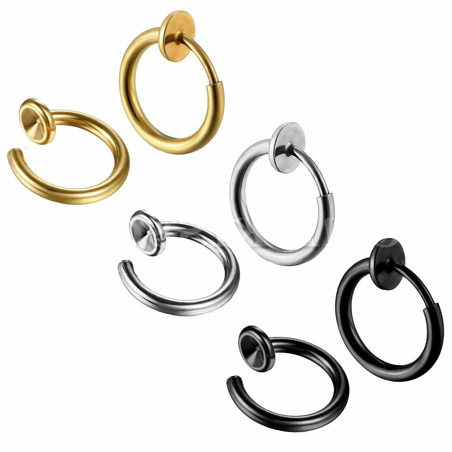 uomo donna acciaio inox clip non forato