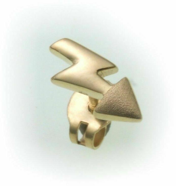 uomo orecchini a spina vero oro 333