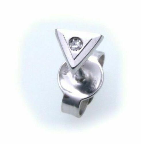 uomo orecchini a spina vero oro bianco