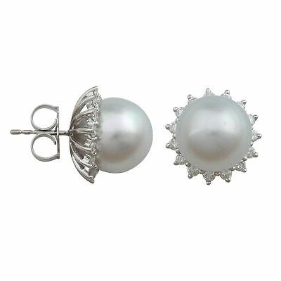 valentine regalo 18k oro bianco orecchini a