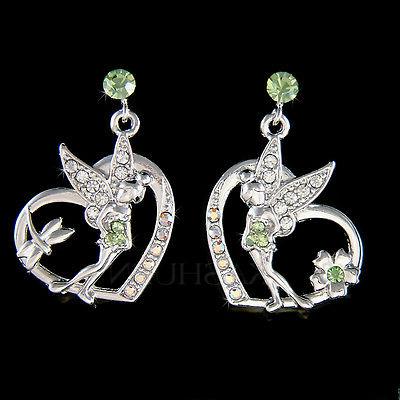 verde campanellino in swarovski cristallo cuore libellula
