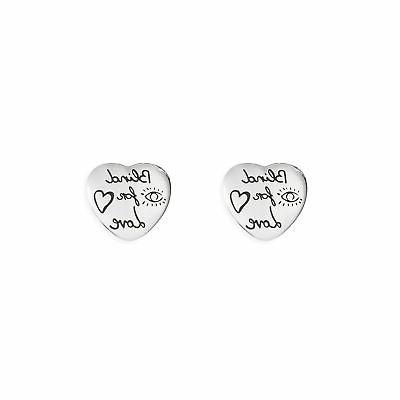 ybd45525500100u blind for love orecchini cuore argento