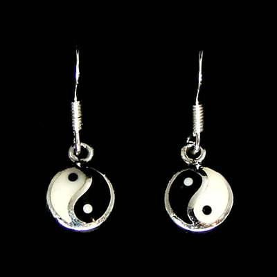 yin yang orecchini pendenti 925er argento simbolo