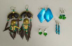 Pendenti Di Colore Blu/verde Vintage