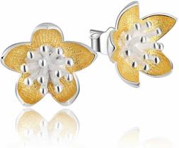 A Perno In Argento Sterling Con Fiori Freschi Di...