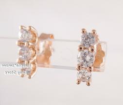 Luccicante Eleganza Autentico PANDORA Rosa Placcato Oro Orec