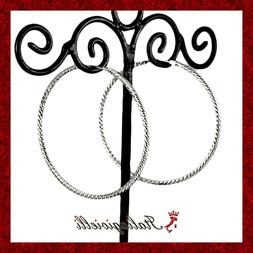 A Cerchio Diamantati Donna In Argento 925 Rodiato Oro Bianco