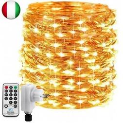 Qedertek Luci Albero di Natale, Catena Luminosa 20M 200 LED,