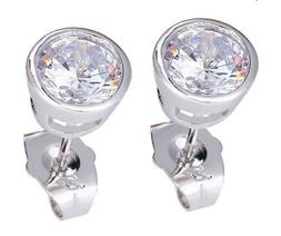 A Farfalla Con Cristallo Swarovski 18k Oro Bianco Placcato O