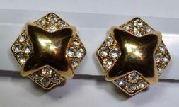 Marchiato Cigno Dorato Trasparente Swarovski Cristallo Lucid