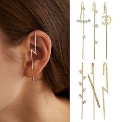 Matrimonio paraorecchie Crawler Hook Piercing Ear Wrap Climb