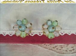Trifari Anni 50 Boucles D'oreilles