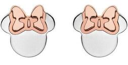 Disney Minnie Mouse 925 Argent Sterling Boucles D'Oreilles E