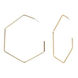 A Cerchio Grandi Orecchini A Forma Di Gancio Geometrico Esag