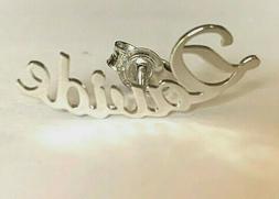 MONO ORECCHINO ARGENTO 925 DAVIDE SINGOLO CON NOME