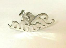 MONO ORECCHINO ARGENTO 925 TANIA  SINGOLO CON NOME