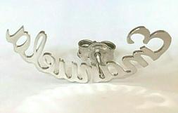 MONO ORECCHINO ARGENTO925 EMANUELA  SINGOLO CON NOME