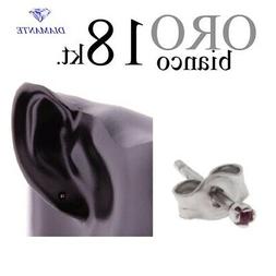 mono orecchino trago griff 4 punte ORO BIANCO 18kt. RUBINO k