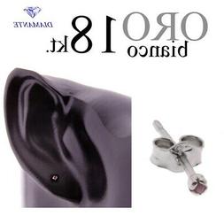 mono orecchino trago griff 4 punte ORO BIANCO 18kt. ZAFFIRO 