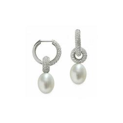 In Argento 925 Perle Di Acqua Dolce 9x9&frac12;mm