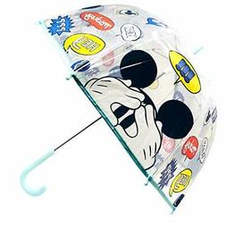 Ombrello Topolino, ombrello cupolino trasparente manuale, pe