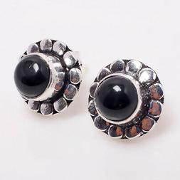 Onice Nera Gemma Etnico Gioielli Handmade Orecchini