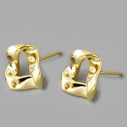 A Bottone A Triangolo Intrecciato Mobius In Oro 18k Argento 