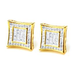 A Bottone Da Uomo Con Aquilone Quadrato In Oro 14k 14 Ton Be