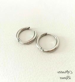 A Cerchi Boccole Cerchio Color Argento Lucido In Acciaio Don