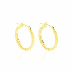 A Cerchio 1,5 Cm Donna Oro Giallo Effetto Diamantato Stroili