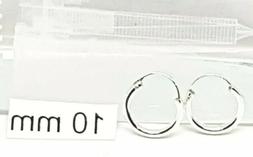 A Cerchio 10 Mm Argento 925 Piercing Uomo Donna Anallergici