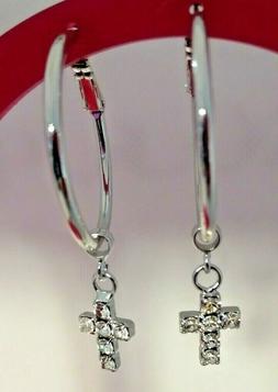 A Cerchio 12mm Con Ciondolo Croce Cattiva Bijoux- Made In It