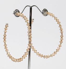 A Cerchio 60 Mm Argento 925 E Swarovski Light Colorado Topaz