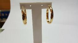 A Cerchio A Sezione Mezza Tonda Oro Giallo 750 18kt 2,9 Gram