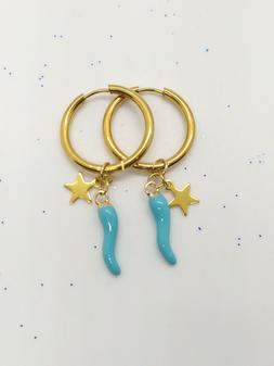 A Cerchio Acciaio Realizzati A Mano Colore Oro E Cornetto Az