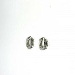 A Cerchio Cerchietto Vero Argento 925 Rodiato Con Brillanti 