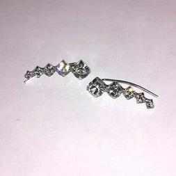 A Cerchio Climber Orecchini A Perno Argento 925