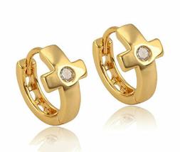 orecchini a cerchio con cristallo swarovski 999er