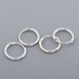 A Cerchio Con Gancio Rotondo In Argento Sterling S925 Con Ci