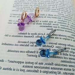 A Cerchio Con Zirconi E Pendente Ciuccio Colorato Moda Estat