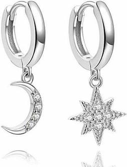 A Cerchio Da Donna, Con Ciondolo A Forma Di Luna E Stella,