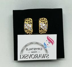 A Cerchio Da Donna Oro Giallo Placcato E Cristalli Swarovski