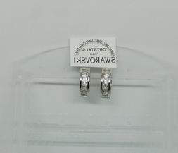 A Cerchio Da Uomo O Donna Oro 18 Kt Pl E 4 Cristalli Swarovs