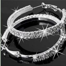 A Cerchio Grandi In Strass Di Cristallo Argentalo