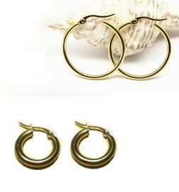 A Cerchio In Acciaio Inox Dorato Diametro 12 15 16 Mm Uomo D