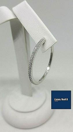 A Cerchio In Argento Con Zirconi Tennis 24mm